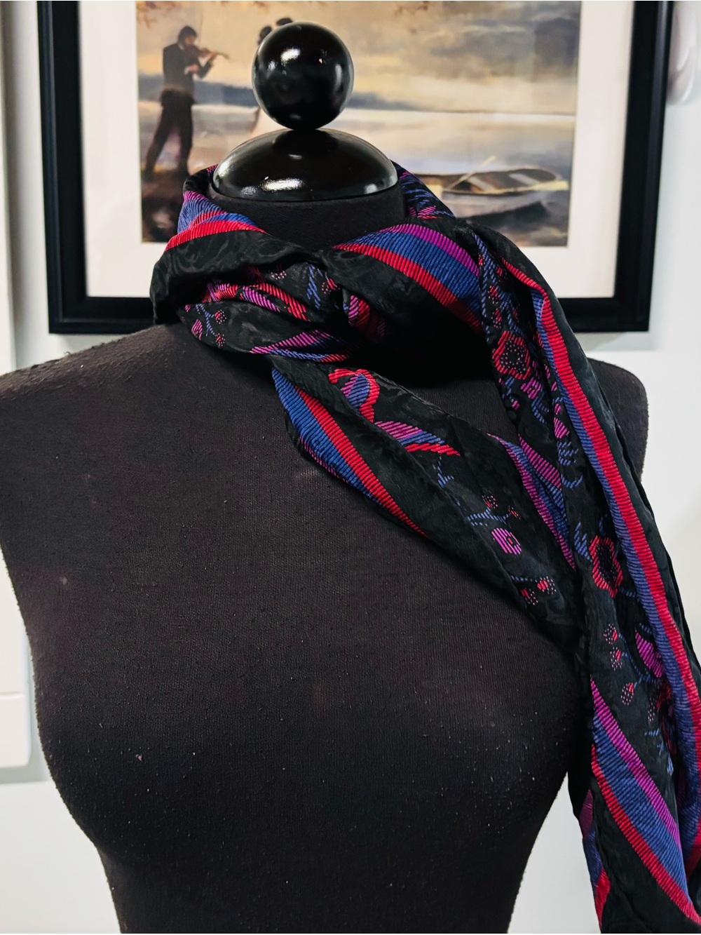 ❤️Vintage Carlisle 100% Silk Ambrosia Scarf - Picture 3 of 9